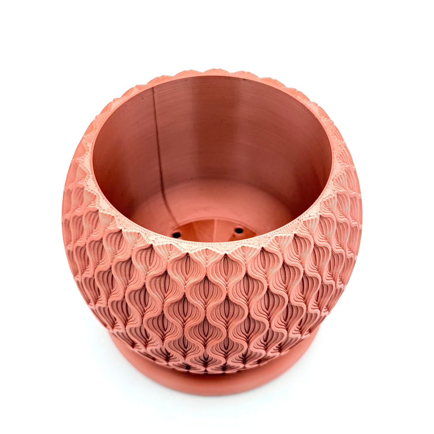 4" In Bloom 3D Printed Cloud Planter with drainage tray in Rose Gold