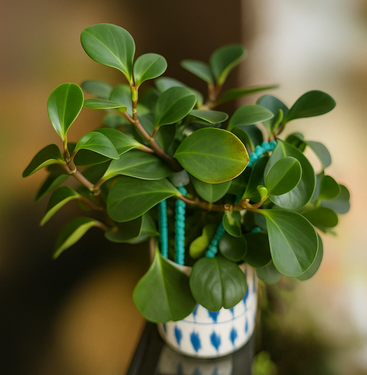 baby rubber plant in pot