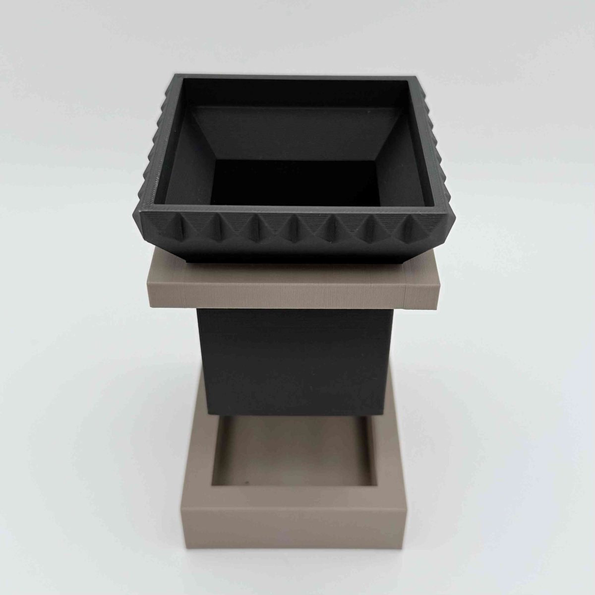 2-Piece Hover 3D Printed Planter with drainage tray