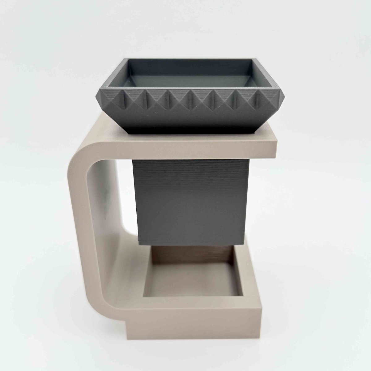 2-Piece Hover 3D Printed Planter with drainage tray
